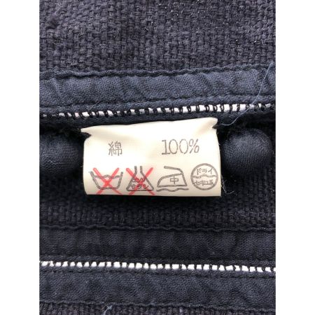  ASHA by MDS レディース ノーカラージャケット イッセイ ミヤケ コットンジャケット ネイビー