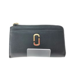 ▼▼ MARC JACOBS マークジェイコブス レディース コインケース カードケース マルチウォレット レザー 2S3SMP004S01 ブラック Bランク