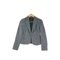 ▼▼  MaxMara WEEKEND LINE マックスマーラー ウィークエンドライン レディース ジャケット ツイード SIZE36 グレー Bランク