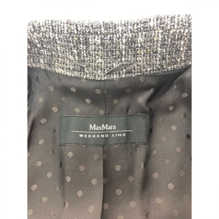   MaxMara WEEKEND LINE マックスマーラー ウィークエンドライン レディース ジャケット ツイード SIZE36 グレー