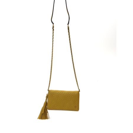  TORY BURCH トリーバーチ レディース チェーン ショルダーウォレット キルティング タッセル イエロー