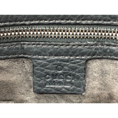  GUCCI グッチ ユニセックス ショルダーバッグ レザー 斜め掛け マチなし A4収納 233329 ダークグレー