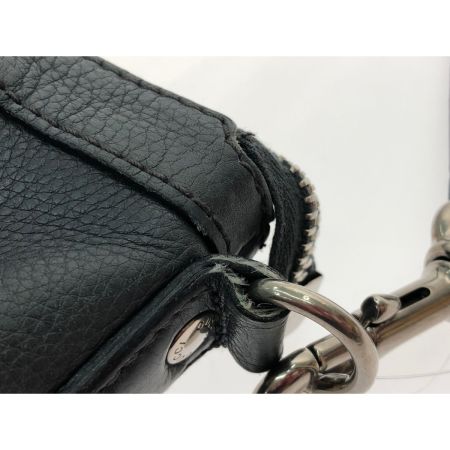  GUCCI グッチ ユニセックス ショルダーバッグ レザー 斜め掛け マチなし A4収納 233329 ダークグレー