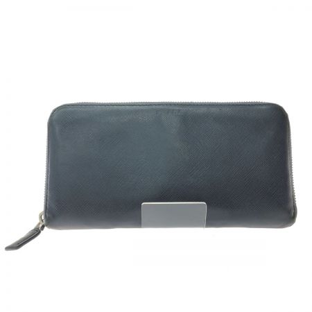  PRADA プラダ レディース 長財布 ラウンドファスナー サフィアーノ  ブラック