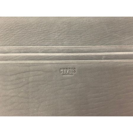  CYPLIS キプリス メンズ 長財布 小銭入れなし レーニアカーフ 風琴マチ束入 ネイビー 