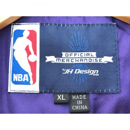  lakers レイカーズ スタジャン ナイロンジャケット SIZE XL パープル
