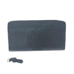 ▼▼ TORY BURCH トリーバーチ レディース 長財布 ラウンドファスナー ジップアラウンド ファスナープル欠損 10005634 ブラック Cランク