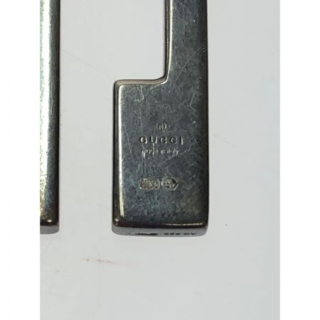  GUCCI グッチ ユニセックス シルバー ネックレス シルバー925 Gロゴプレート 50cm