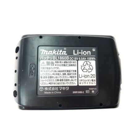  MAKITA マキタ 純正バッテリー 18V 6.0Ah 充電回数０回 BL1860B ブラック