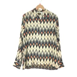 ▼▼ GROOVIN HIGH 1950's ATMIC VINTAGE STYLE SHIRT DIAMOND ベージュ Aランク