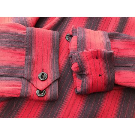  GROOVIN HIGH メンズ衣料 ストライプシャツ SIZE M レッド
