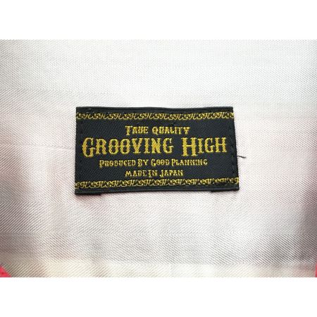  GROOVIN HIGH メンズ衣料 ストライプシャツ SIZE M レッド