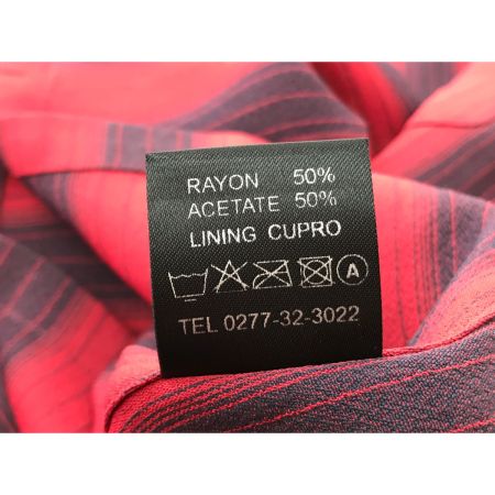  GROOVIN HIGH メンズ衣料 ストライプシャツ SIZE M レッド