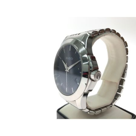 GUCCI グッチ メンズ 腕時計 クオーツ Gタイムレス ステンレススチール 126.4