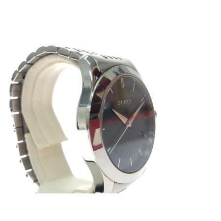  GUCCI グッチ メンズ 腕時計 クオーツ Gタイムレス ステンレススチール 126.4