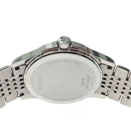  GUCCI グッチ メンズ 腕時計 クオーツ Gタイムレス ステンレススチール 126.4