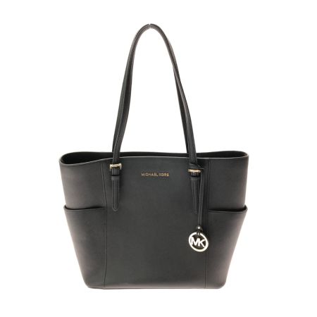  MICHAEL KORS マイケルコース ショルダートートバッグ ジェット セット トラベル ミディアム ジップトップ  5T0GCFT7L ブラック