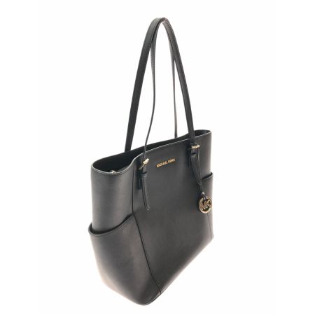  MICHAEL KORS マイケルコース ショルダートートバッグ ジェット セット トラベル ミディアム ジップトップ  5T0GCFT7L ブラック