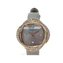▼▼ SWAROVSKI スワロフスキー レディース腕時計 クオーツ クリスタルフラワー ローズゴールド 5552424 Bランク