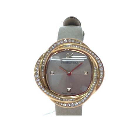  SWAROVSKI スワロフスキー レディース腕時計 クオーツ クリスタルフラワー ローズゴールド 5552424