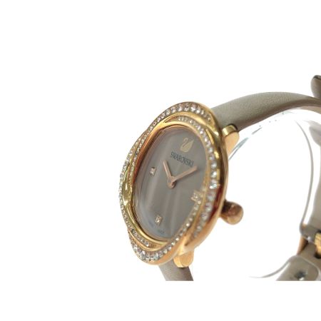  SWAROVSKI スワロフスキー レディース腕時計 クオーツ クリスタルフラワー ローズゴールド 5552424