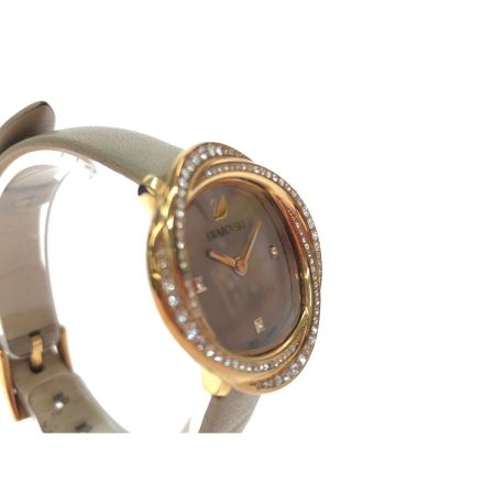  SWAROVSKI スワロフスキー レディース腕時計 クオーツ クリスタルフラワー ローズゴールド 5552424
