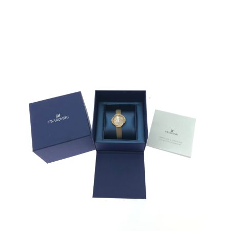  SWAROVSKI スワロフスキー レディース腕時計 クオーツ クリスタルフラワー ローズゴールド 5552424