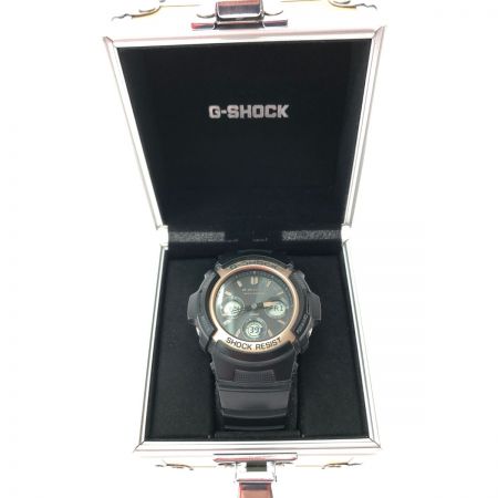  CASIO カシオ メンズ腕時計 ソーラー充電 デジアナウォッチ G-SHOCK  AWG-M100SF ブラック