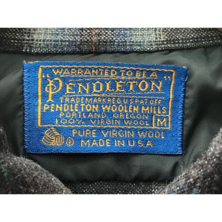  PENDLETON ペンドルトン メンズ衣料 ウールシャツ SIZE M ブルー