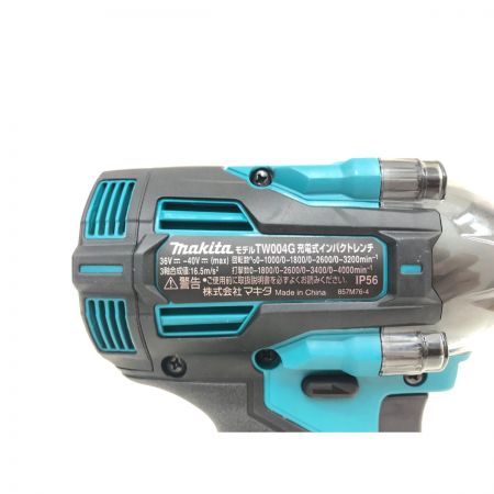  MAKITA マキタ 電動工具 コードレス式 40V 充電式インパクトレンチ 充電器・充電池2個・ケース付 TW004GRDX ブルー