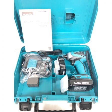  MAKITA マキタ 電動工具 コードレス式 18V 充電式インパクトドライバ 充電器・充電池2個・ケース付 TD146DWHX ブルー