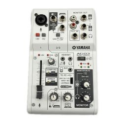 ◆◆ YAMAHA ヤマハ ウェブキャスティングミキサー 本体のみ AG03 ホワイト Bランク