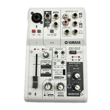  YAMAHA ヤマハ ウェブキャスティングミキサー 本体のみ AG03 ホワイト