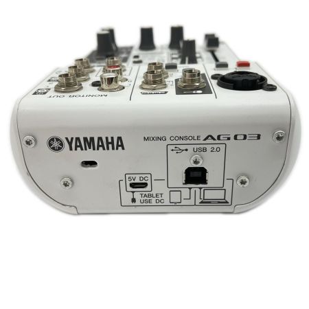  YAMAHA ヤマハ ウェブキャスティングミキサー 本体のみ AG03 ホワイト
