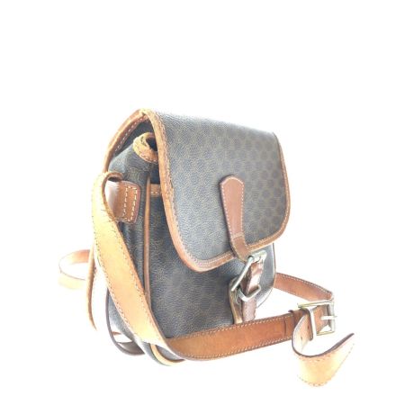  CELINE セリーヌ レディース ショルダーバッグ 斜め掛け マカダム柄 オールドセリーヌ M92 ブラウン