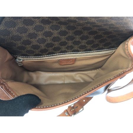  CELINE セリーヌ レディース ショルダーバッグ 斜め掛け マカダム柄 オールドセリーヌ M92 ブラウン