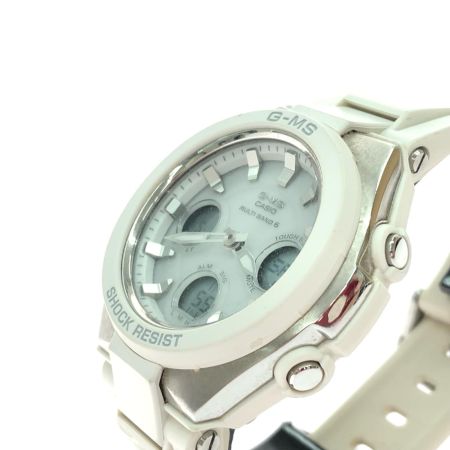  CASIO カシオ レディース腕時計 デジアナウォッチ Baby-G 電波ソーラー  MSG-W100 ホワイト
