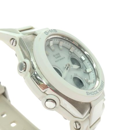 CASIO カシオ レディース腕時計 デジアナウォッチ Baby-G 電波ソーラー  MSG-W100 ホワイト