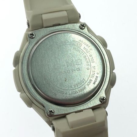  CASIO カシオ レディース腕時計 デジアナウォッチ Baby-G 電波ソーラー  MSG-W100 ホワイト
