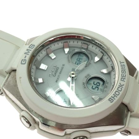  CASIO カシオ レディース腕時計 デジアナウォッチ Baby-G 電波ソーラー  MSG-W100 ホワイト