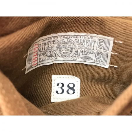  FREE WHEELERS フリーホイーラーズ ワークジャケット SIZE 38 YARN-DYED BRONZE