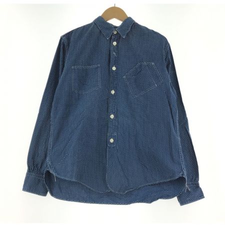  Workers ポルカドット ブラックベアーシャツ ブルー