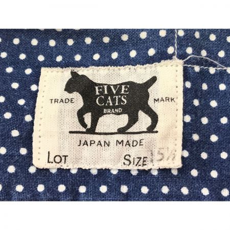  Workers ポルカドット ブラックベアーシャツ ブルー