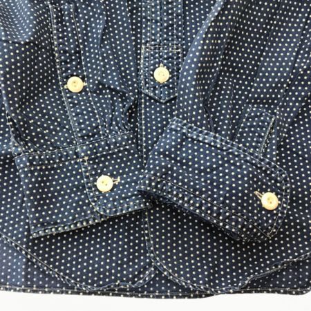  Workers ポルカドット ブラックベアーシャツ ブルー