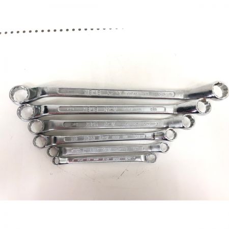  TONE トネ ハンドツール ツールセット オフセットレンチ めがねレンチ 6本セット ケース付 No.2600