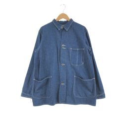 ▼▼ orslow オアスロウ デニムカバーオール 40's COVER ALL デニムジャケット ネイビー Bランク