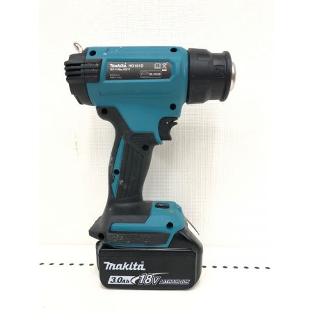  MAKITA マキタ 電動工具 コードレス式 18V 充電式ヒートガン 充電池1個・ケース付 HG181D グリーン
