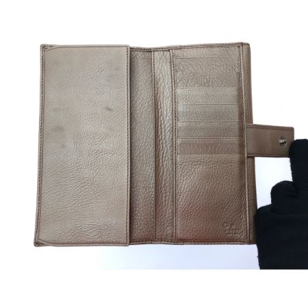  GUCCI グッチ レディース 長財布 インターロッキングG Wホック レザー 231843 ベージュ