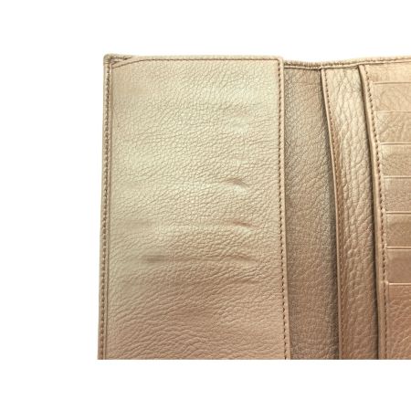  GUCCI グッチ レディース 長財布 インターロッキングG Wホック レザー 231843 ベージュ