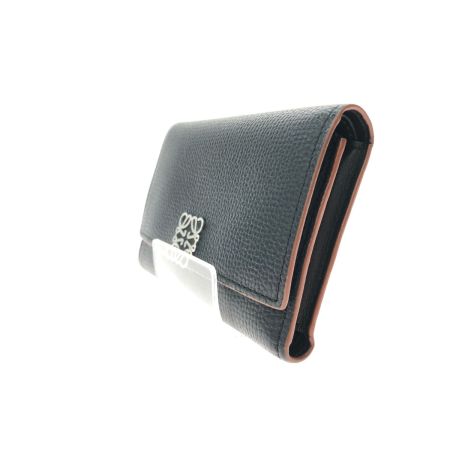  LOEWE ロエベ レディース 三つ折り財布 アナグラム バーティカルウォレット スモール C821S33X01 ブラック